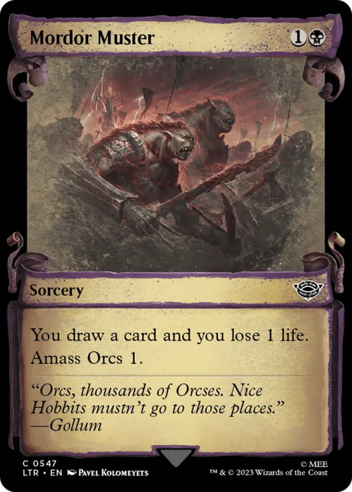 Mordor Muster [The Lord of the Rings: Tales of Middle-Earth Showcase Scrolls] - MTG Single