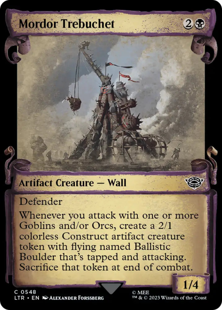 Mordor Trebuchet [The Lord of the Rings: Tales of Middle-Earth Showcase Scrolls] - MTG Single