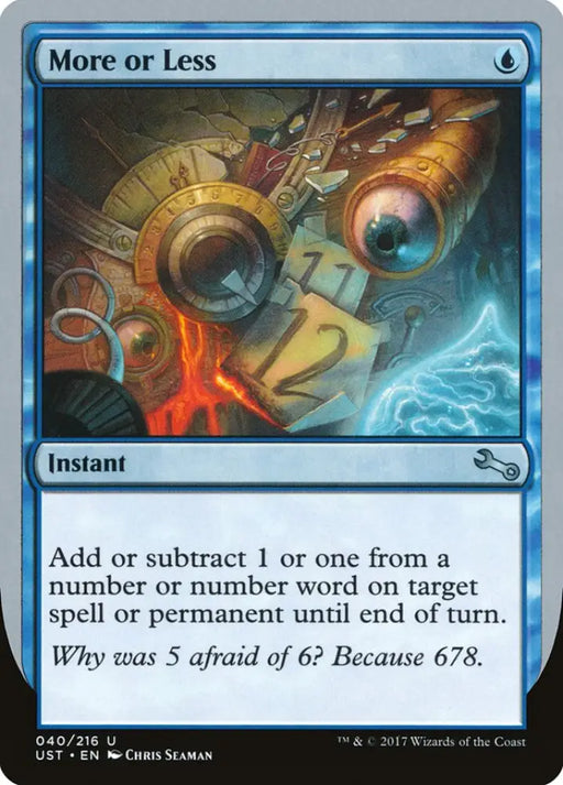 More or Less [Unstable] - MTG Single