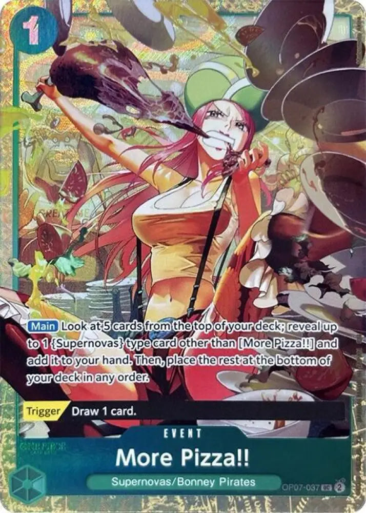 More Pizza!! (Premium Card Collection -Best Selection Vol. 4-) (OP07-037) [One Piece Promotion Cards]