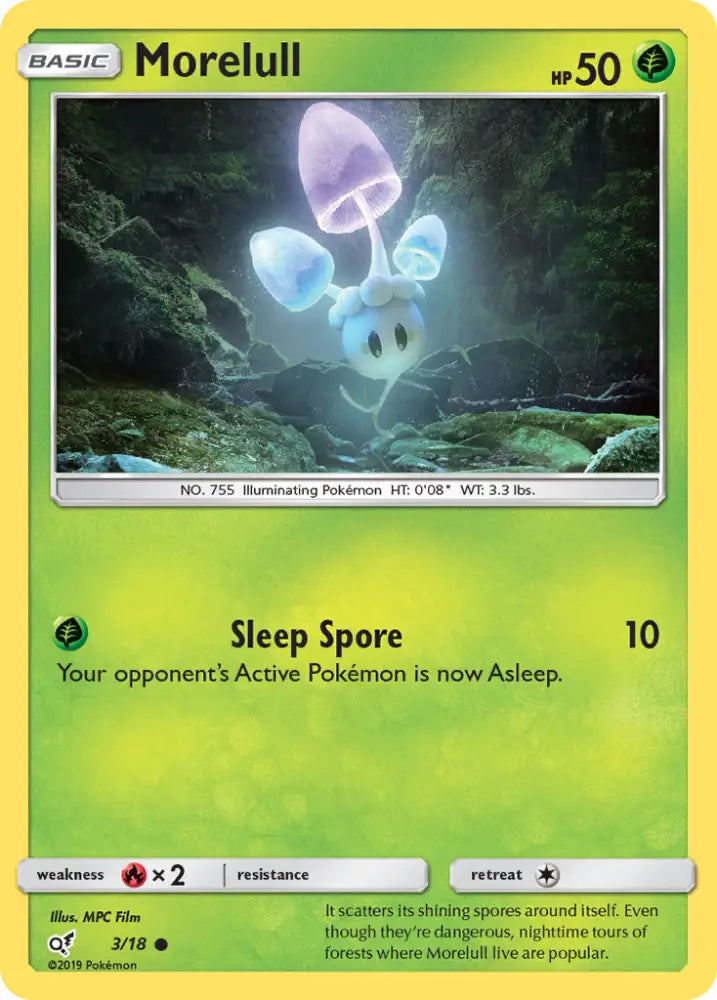 Morelull (3/18) [Sun & Moon: Detective Pikachu] - Pokemon Single