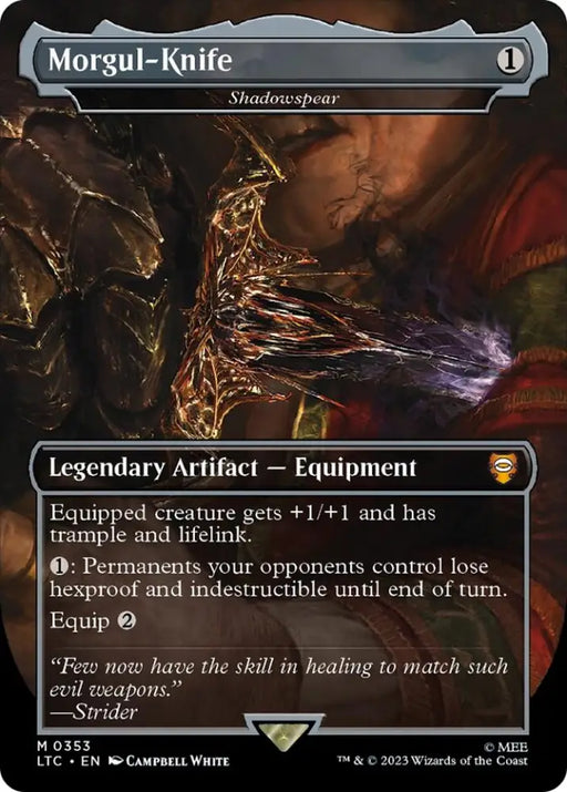 Morgul-Knife - Shadowspear [The Lord of the Rings: Tales of Middle-Earth Commander] - MTG Single