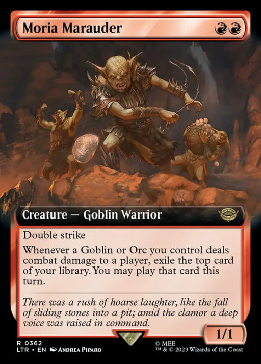Moria Marauder (Extended Art) [The Lord of the Rings: Tales of Middle-Earth] - MTG Single