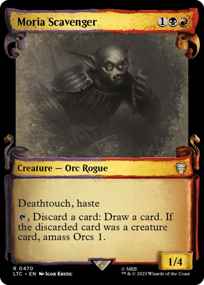 Moria Scavenger [The Lord of the Rings: Tales of Middle-Earth Commander Showcase Scrolls] - MTG Single