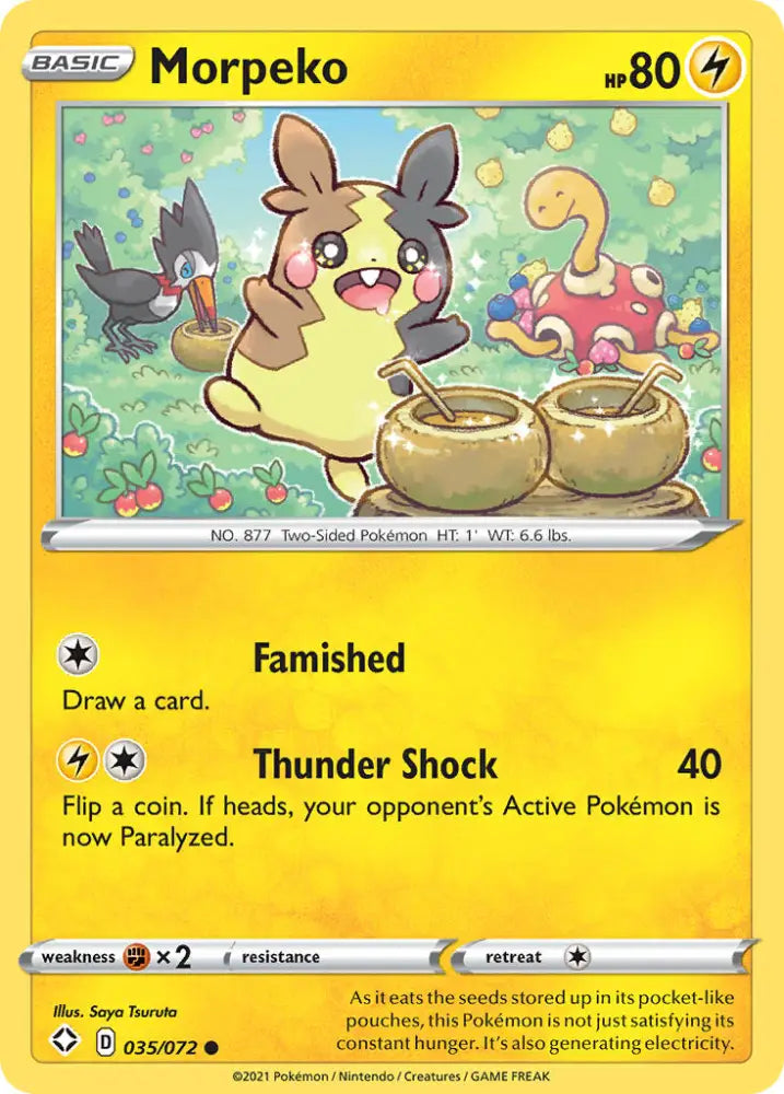 Morpeko (035/072) [Sword & Shield: Shining Fates] - Pokemon Single