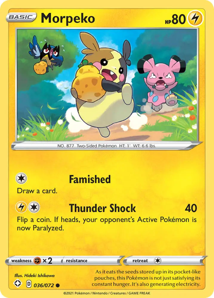 Morpeko (036/072) [Sword & Shield: Shining Fates] - Pokemon Single