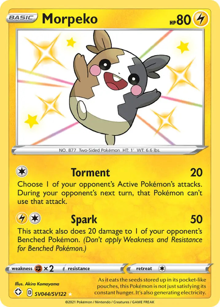 Morpeko (SV044/SV122) [Sword & Shield: Shining Fates] - Pokemon Single