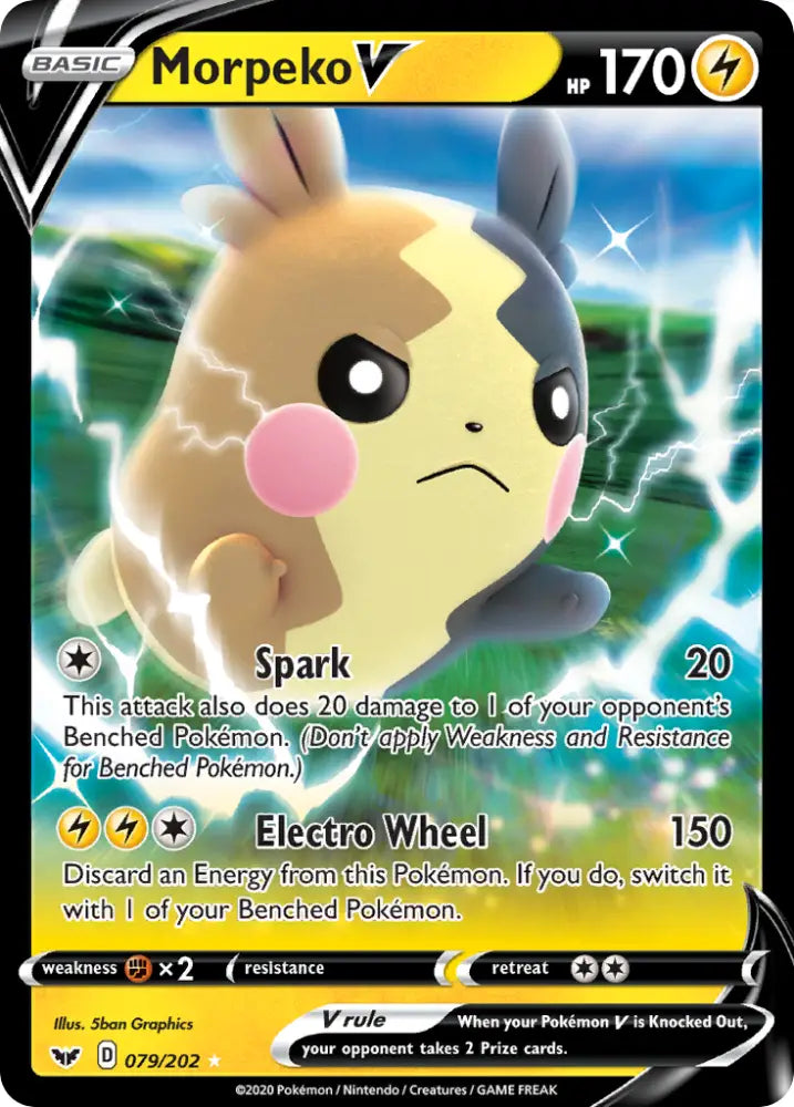 Morpeko V (079/202) [Sword & Shield: Base Set] - Pokemon Single