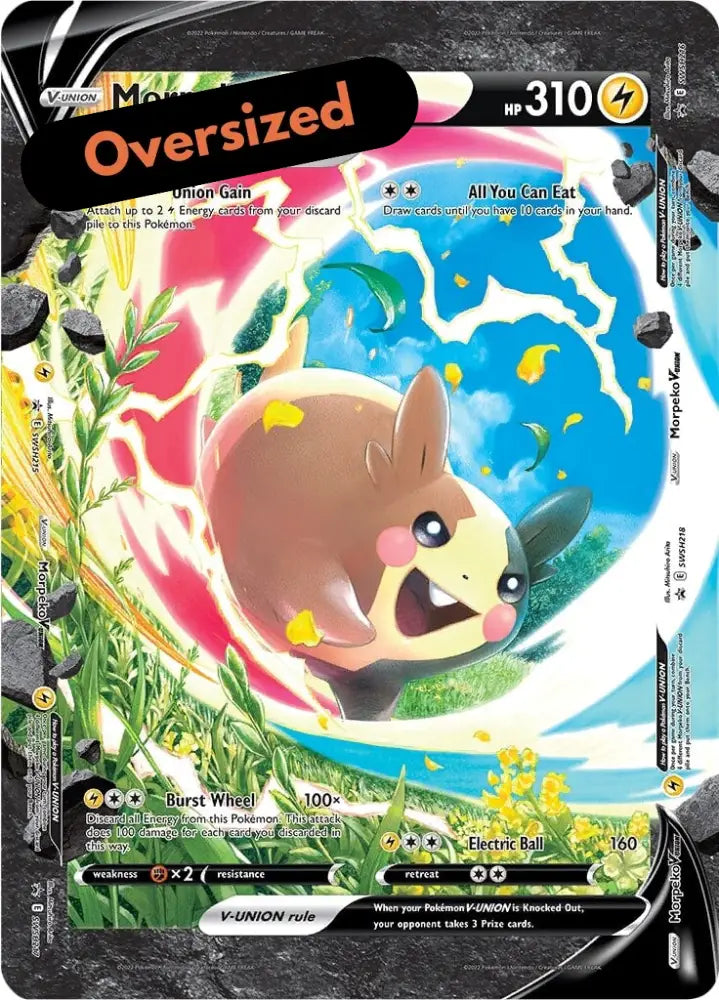 Morpeko V-UNION (SWSH215-218) (Jumbo Card) [Sword & Shield: Black Star Promos] - Pokemon Single