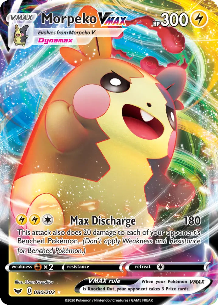 Morpeko VMAX (080/202) [Sword & Shield: Base Set] - Pokemon Single