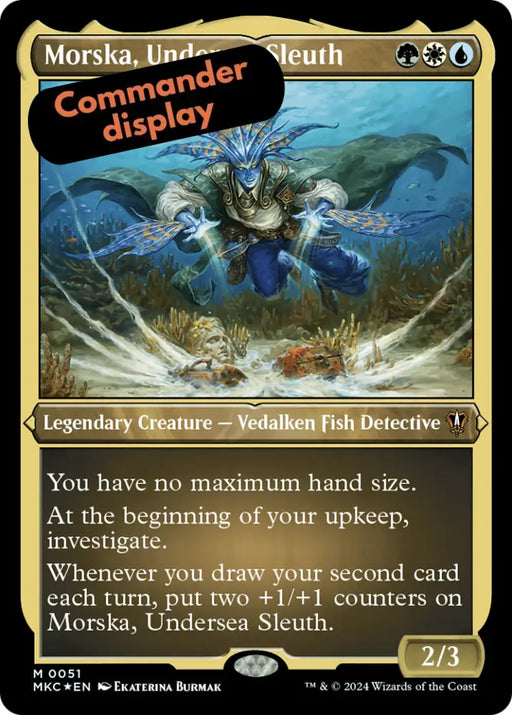 Morska Undersea Sleuth (Display Commander) [Murders at Karlov Manor Commander] - MTG Single