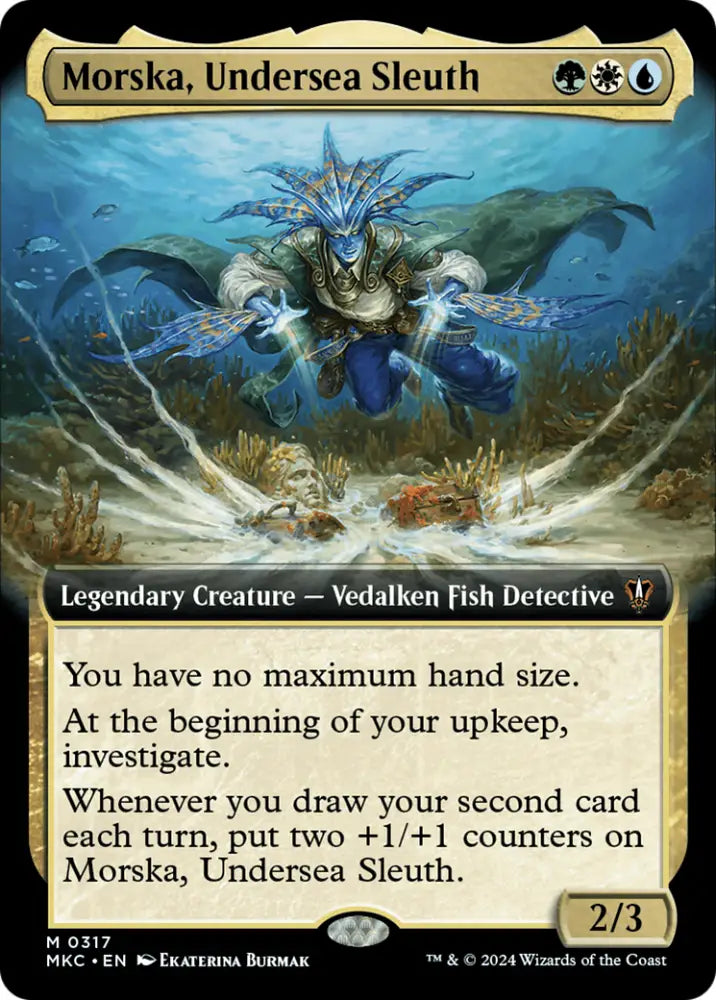 Morska Undersea Sleuth (Extended Art) [Murders at Karlov Manor Commander] - MTG Single