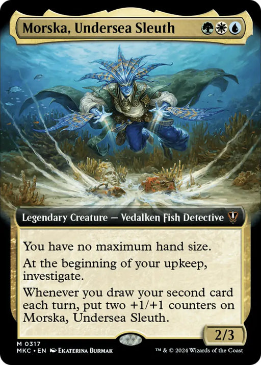Morska Undersea Sleuth (Extended Art) [Murders at Karlov Manor Commander] - MTG Single