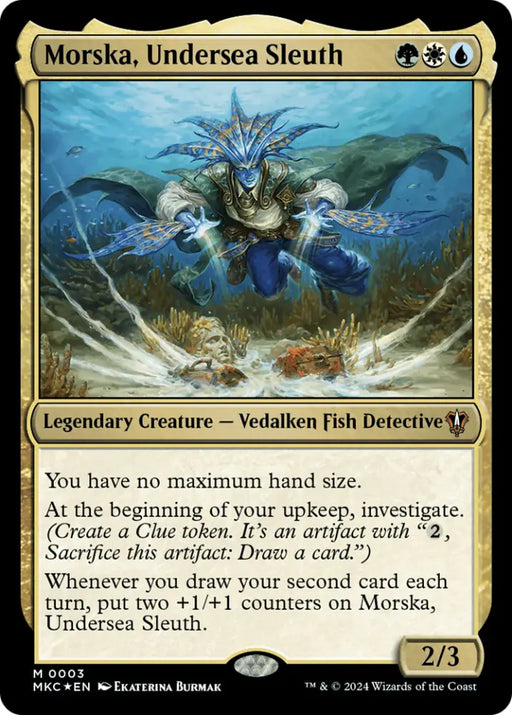 Morska Undersea Sleuth [Murders at Karlov Manor Commander] - MTG Single