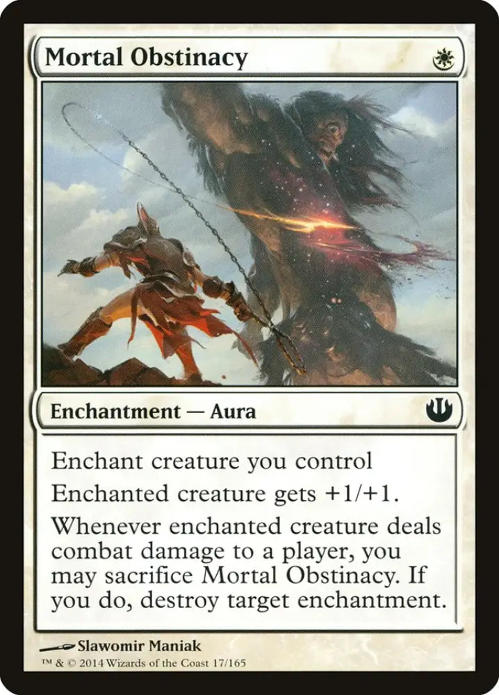 Mortal Obstinacy [Journey into Nyx] - MTG Single