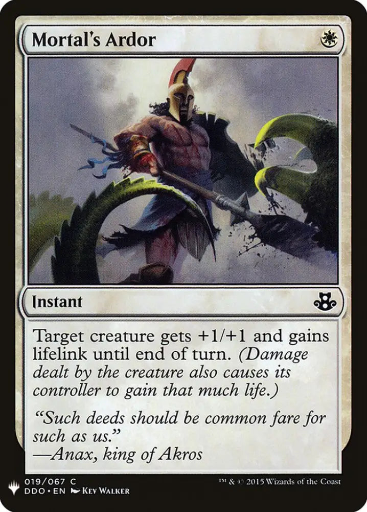 Mortal’s Ardor [Mystery Booster] - MTG Single