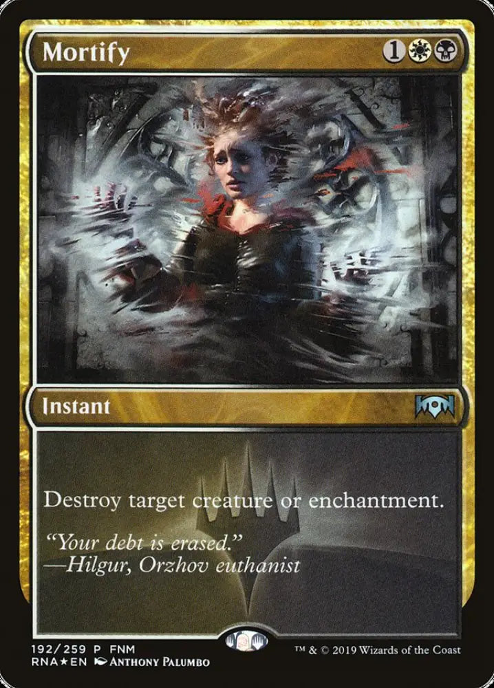 Mortify (FNM) [Ravnica Allegiance Promos] - MTG Single