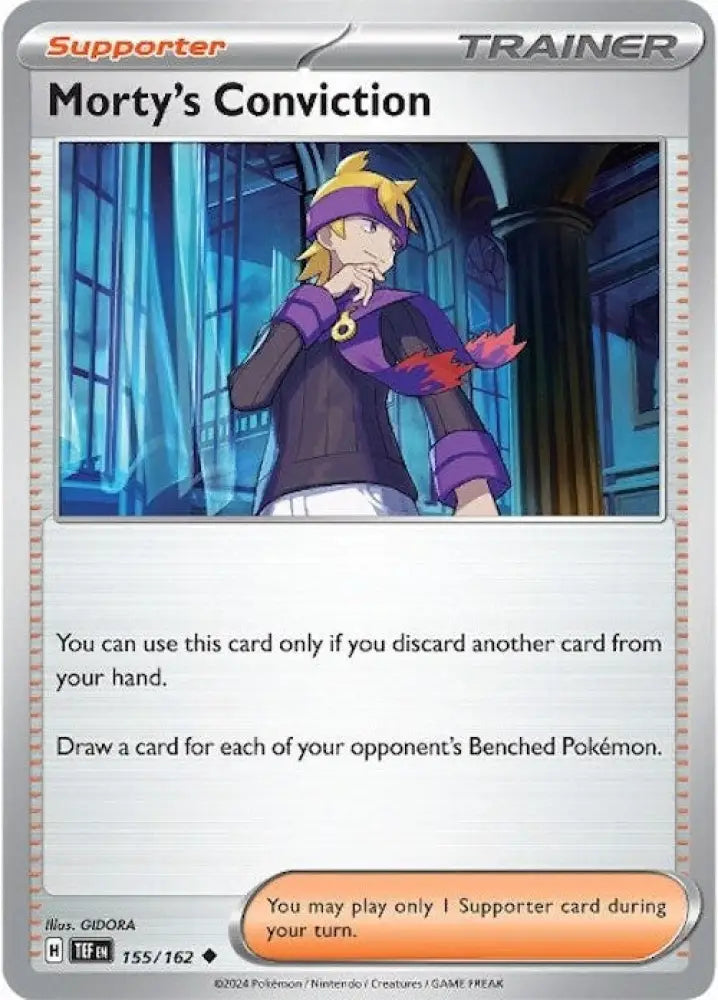 Morty’s Conviction (155/162) [Scarlet & Violet: Temporal Forces] - Pokemon Single