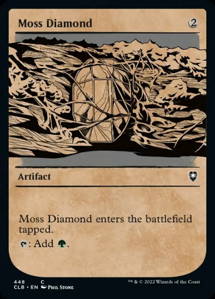 Moss Diamond (Showcase) [Commander Legends: Battle for Baldur’s Gate] - MTG Single