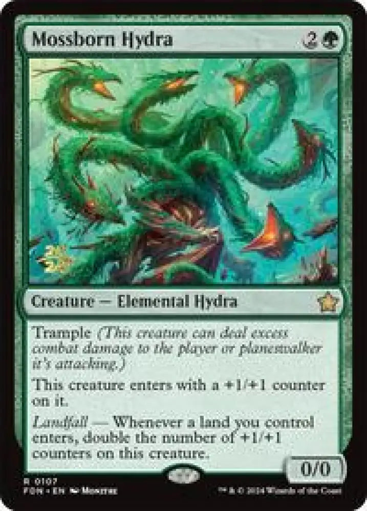 Mossborn Hydra (107) [Prerelease Cards]