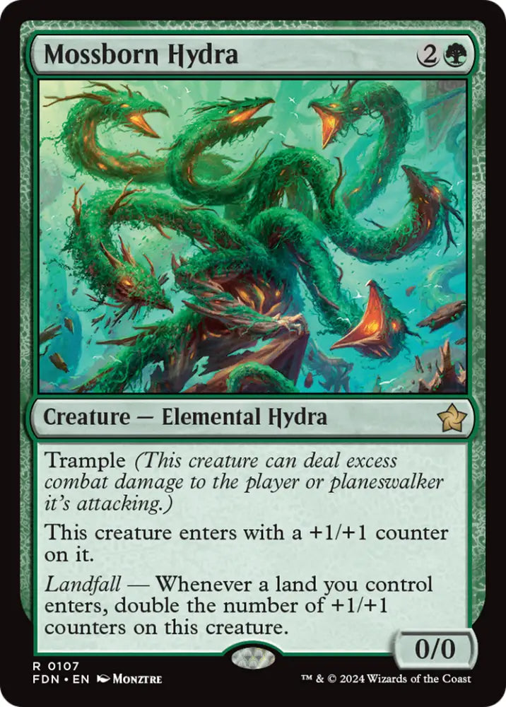 Mossborn Hydra [Foundations] - MTG Single