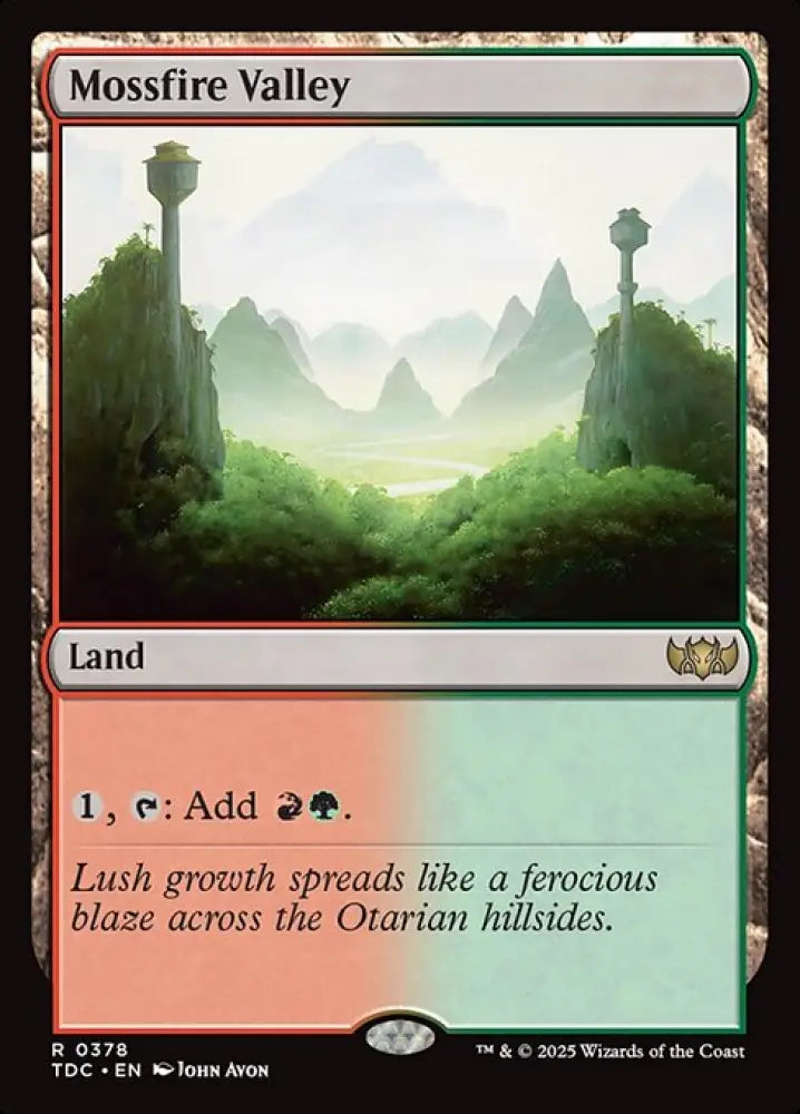 Mossfire Valley (378) [Tarkir: Dragonstorm Commander]