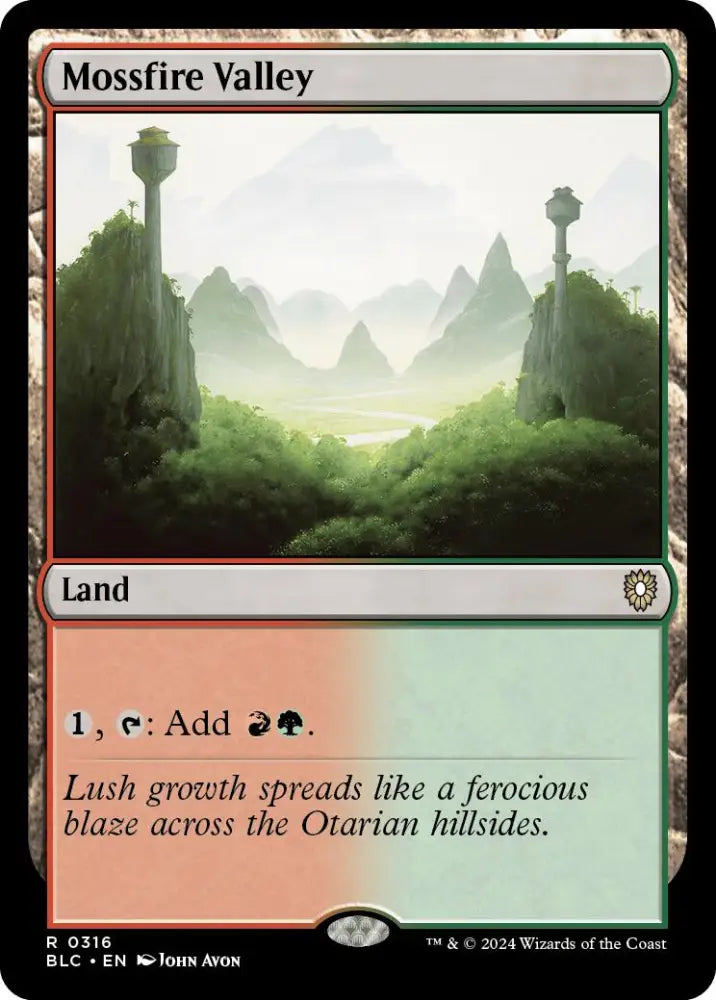 Mossfire Valley [Bloomburrow Commander] - MTG Single
