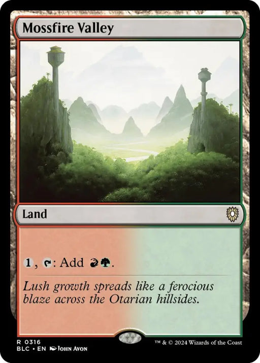Mossfire Valley [Bloomburrow Commander] - MTG Single