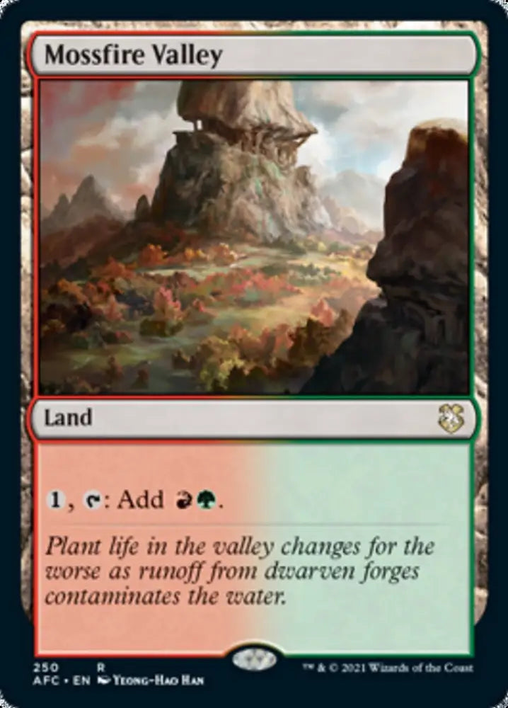 Mossfire Valley [Dungeons & Dragons: Adventures in the Forgotten Realms Commander] - MTG Single