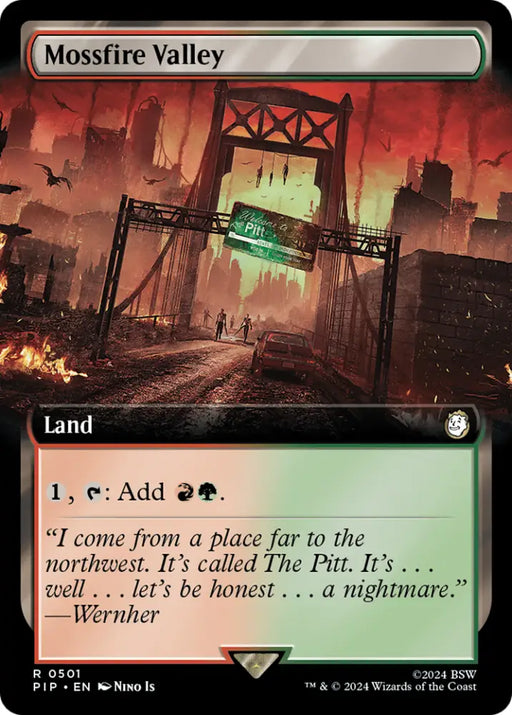 Mossfire Valley (Extended Art) [Fallout] - MTG Single