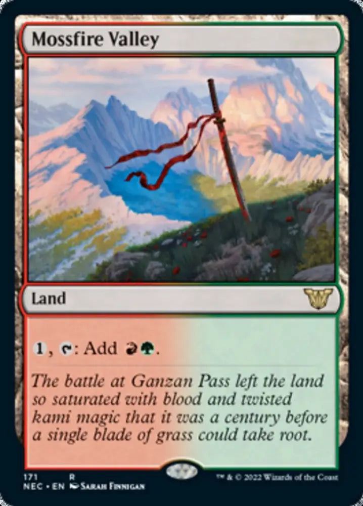 Mossfire Valley [Kamigawa: Neon Dynasty Commander] - MTG Single