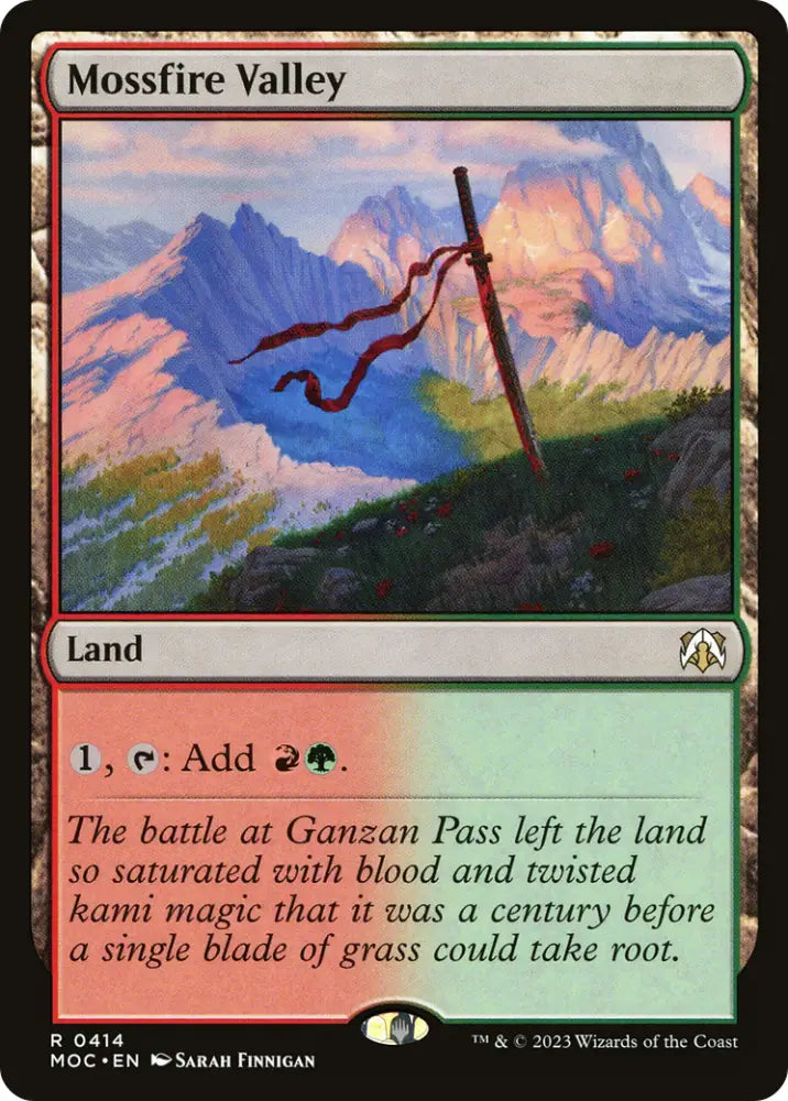 Mossfire Valley [March of the Machine Commander] - MTG Single