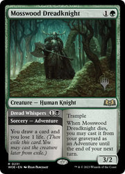 Mosswood Dreadknight // Dread Whispers (Promo Pack) [Wilds of Eldraine Promos] - MTG Single