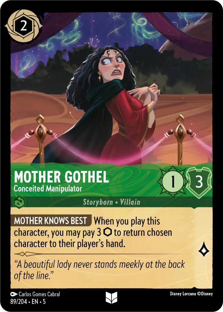 Mother Gothel - Conceited Manipulator (89/204) [Shimmering Skies] - Lorcana Single