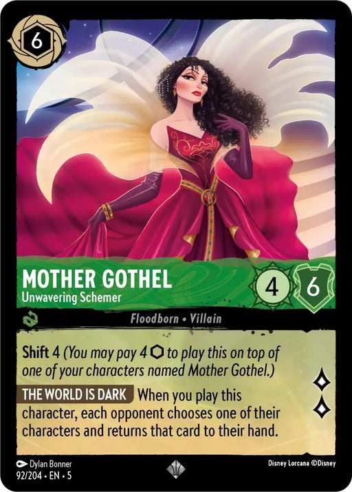 Mother Gothel - Unwavering Schemer (92/204) [Shimmering Skies] - Lorcana Single