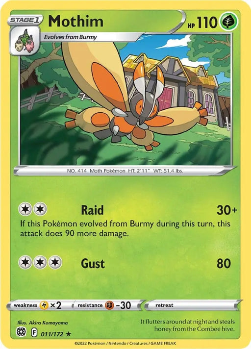 Mothim (011/172) [Sword & Shield: Brilliant Stars] - Pokemon Single