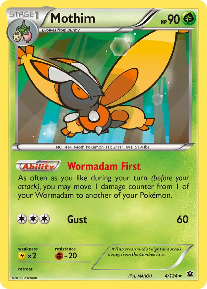Mothim (4/124) [XY: Fates Collide] - Pokemon Single