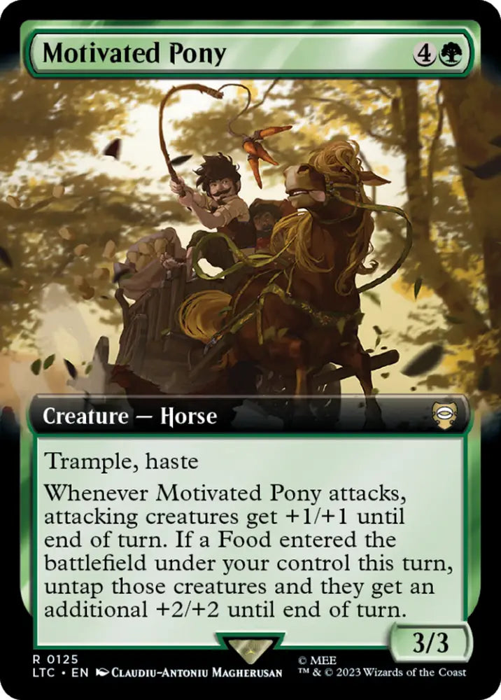 Motivated Pony (Extended Art) [The Lord of the Rings: Tales of Middle-Earth Commander] - MTG Single