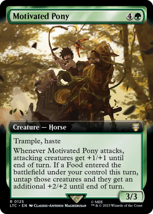Motivated Pony (Extended Art) [The Lord of the Rings: Tales of Middle-Earth Commander] - MTG Single