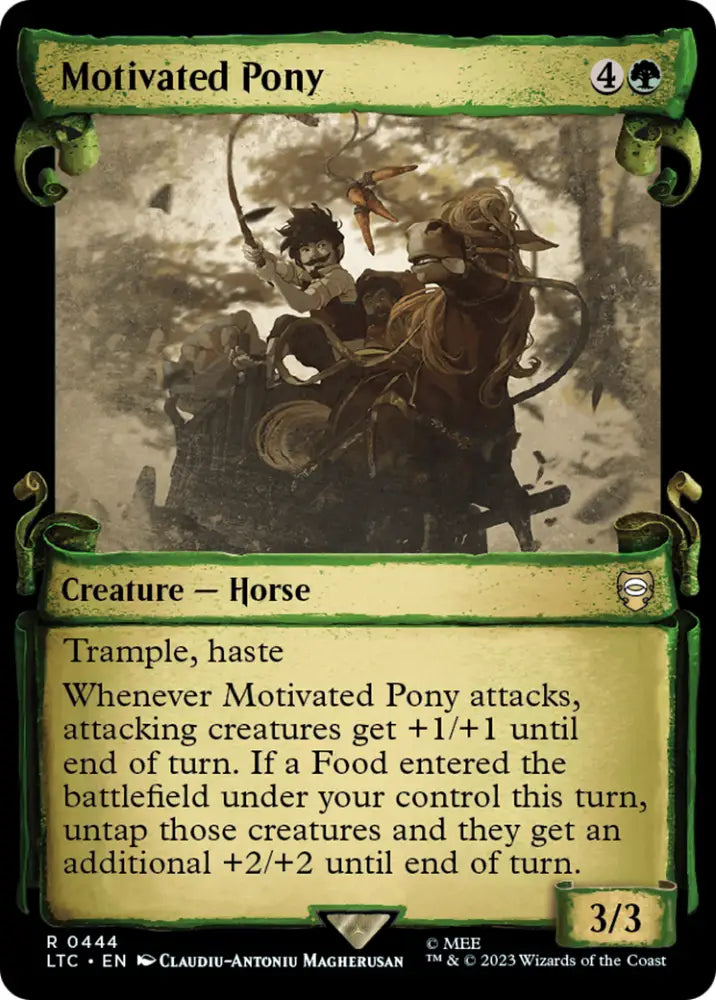 Motivated Pony [The Lord of the Rings: Tales of Middle-Earth Commander Showcase Scrolls] - MTG Single