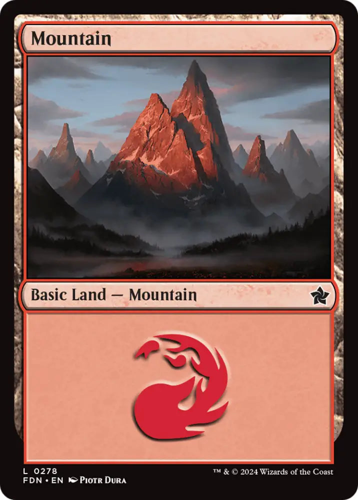 Mountain (0278) [Foundations] - MTG Single