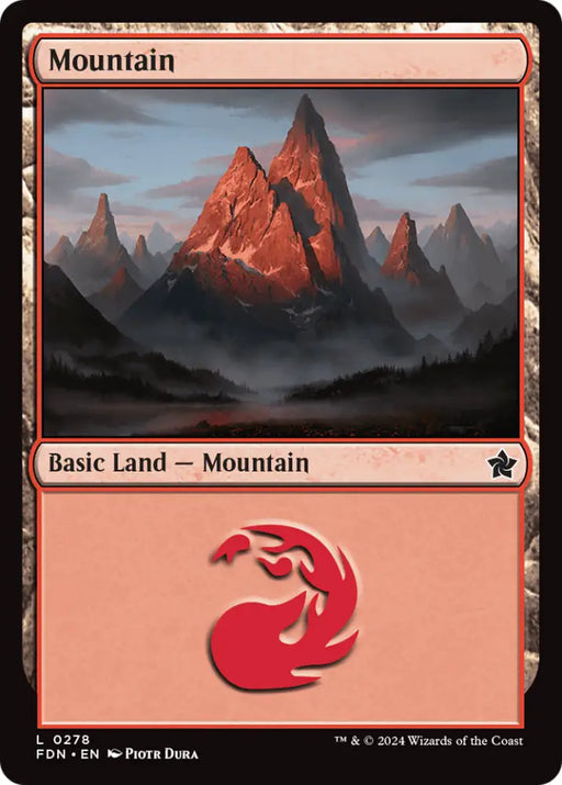 Mountain (0278) [Foundations] - MTG Single
