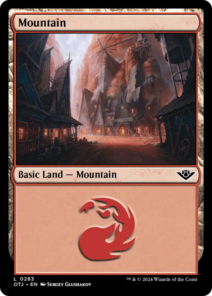 Mountain (0283) [Outlaws of Thunder Junction] - MTG Single