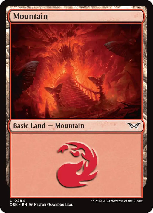 Mountain (0284) [Duskmourn: House of Horror] - MTG Single