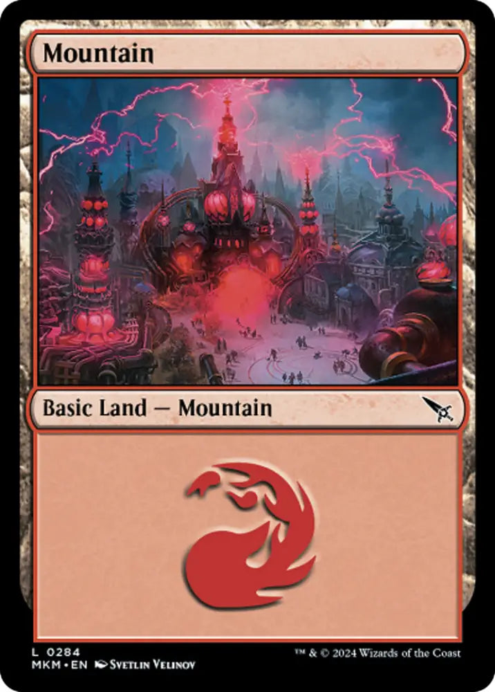 Mountain (0284) [Murders at Karlov Manor] - MTG Single