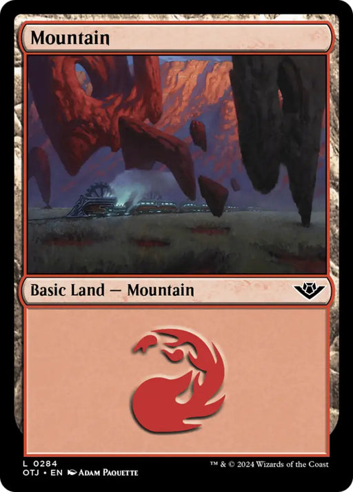 Mountain (0284) [Outlaws of Thunder Junction] - MTG Single