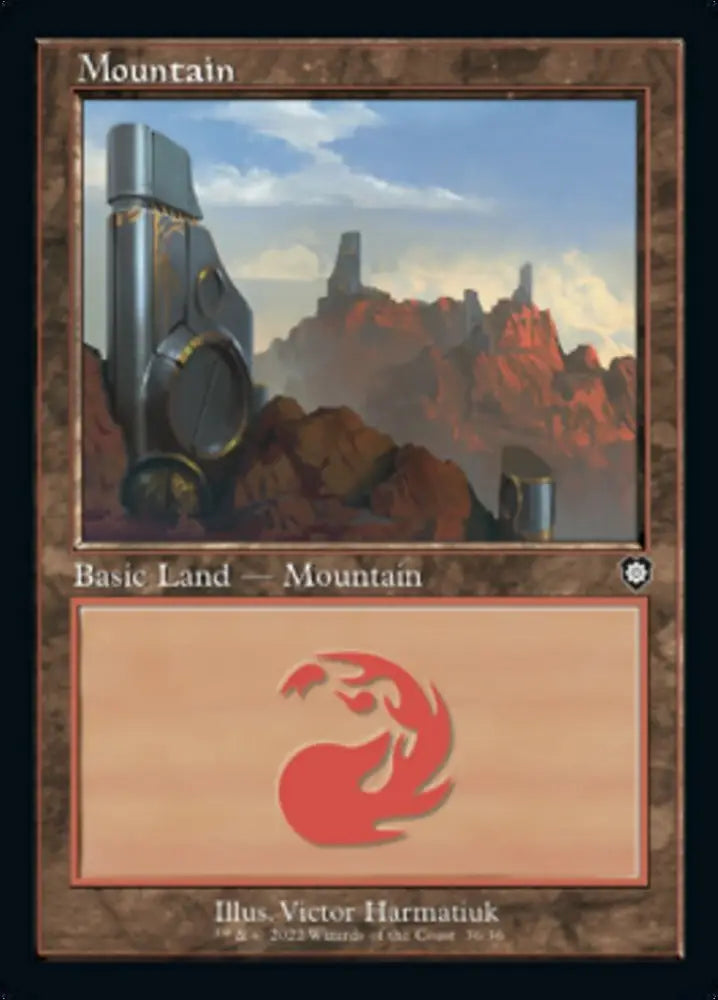 Mountain (036) (Retro) [The Brothers’ War Commander] - MTG Single