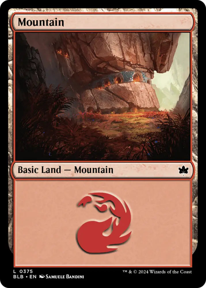 Mountain (0375) [Bloomburrow] - MTG Single