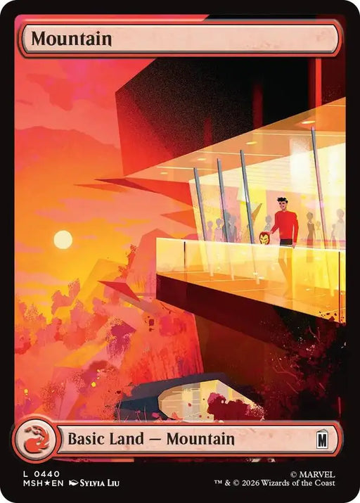 Mountain (0440) (Surge Foil) [Marvel Super Heroes]