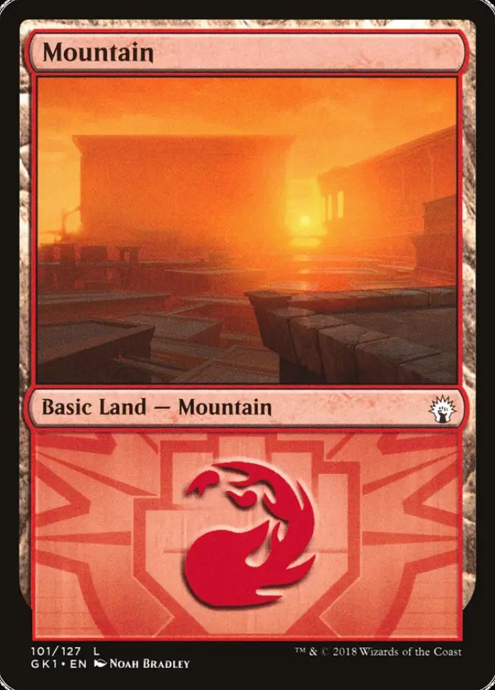 Mountain (101) [Guilds of Ravnica Guild Kit] - MTG Single